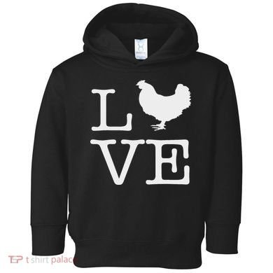 I Love Chickens Funny Chicken Lover Gift Toddler Hoodie