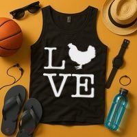 I Love Chickens Funny Chicken Lover Gift Tank Top thumb 4