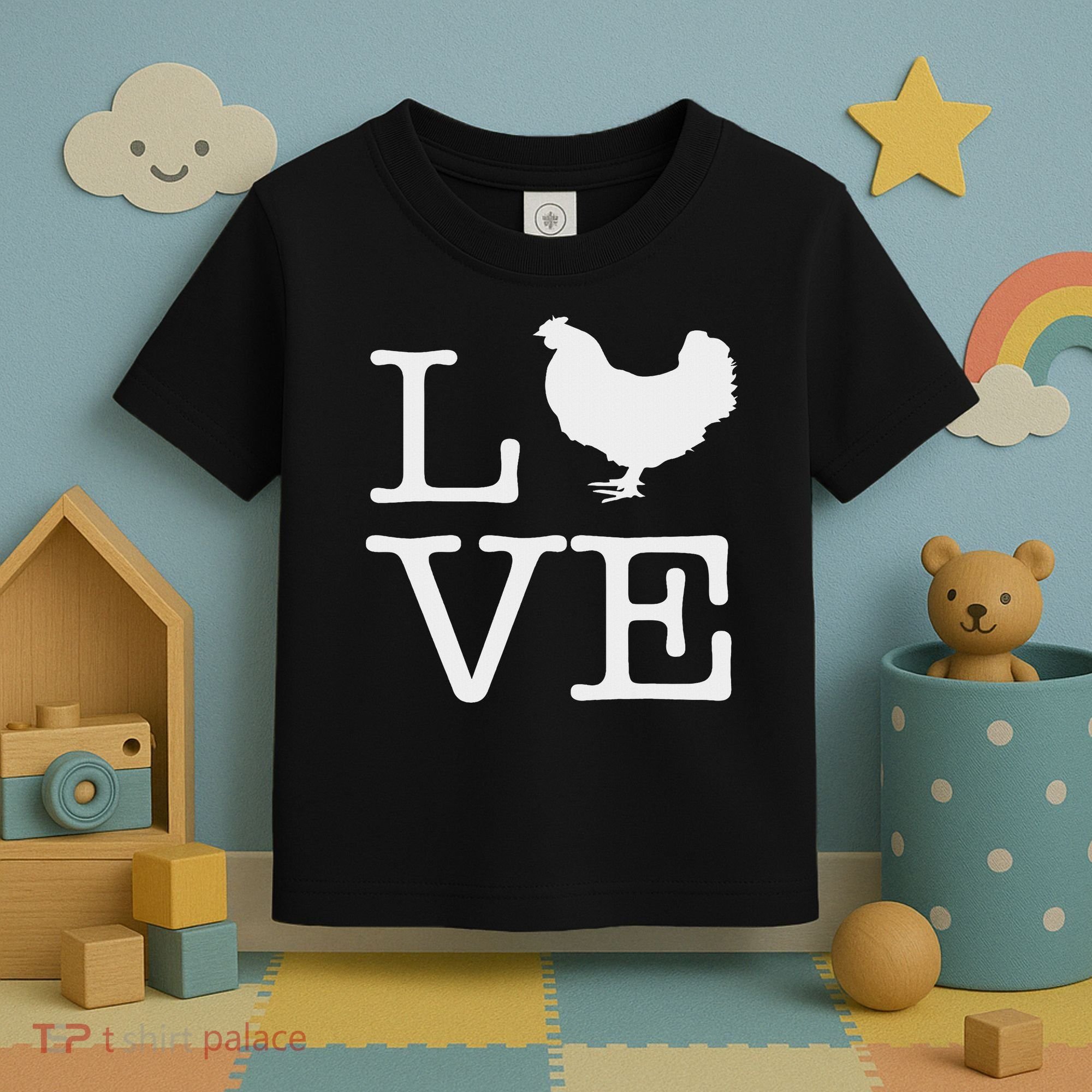 I Love Chickens Funny Chicken Lover Gift Toddler T-Shirt