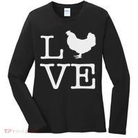 I Love Chickens Funny Chicken Lover Gift Women's Long Sleeve Shirt thumb 0