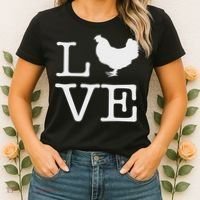 I Love Chickens Funny Chicken Lover Gift Women's T-Shirt thumb 2
