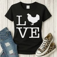 I Love Chickens Funny Chicken Lover Gift Women's T-Shirt thumb 3