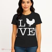 I Love Chickens Funny Chicken Lover Gift Women's T-Shirt thumb 4