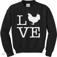 I Love Chickens Funny Chicken Lover Gift Kids Sweatshirt thumb 0