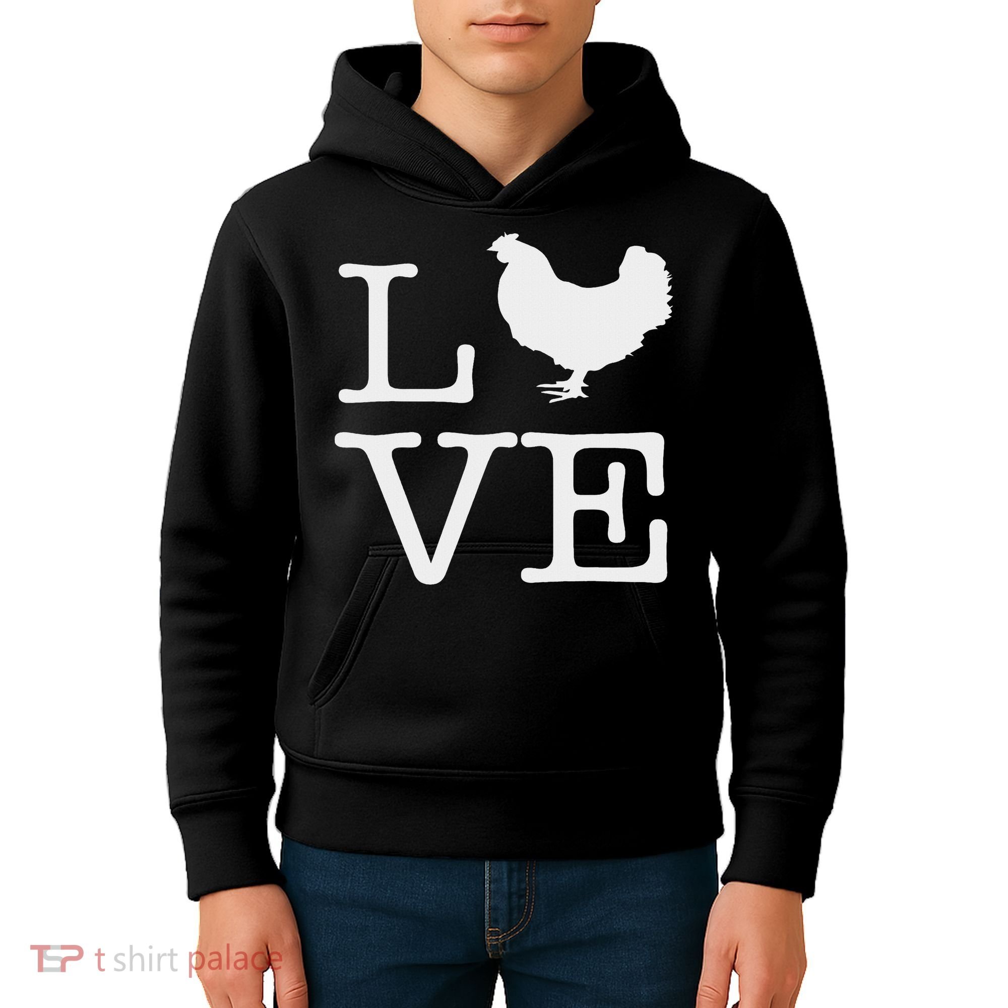 I Love Chickens Funny Chicken Lover Gift Kids Hoodie