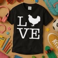 I Love Chickens Funny Chicken Lover Gift Kids T-Shirt thumb 3