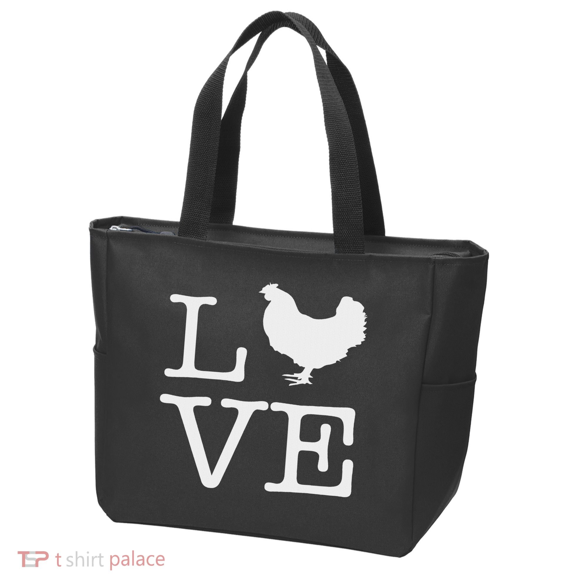 I Love Chickens Funny Chicken Lover Gift Tote Bag