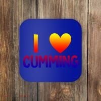 I Love Cumming Georgia Forsyth County Lover State Home Ga Gift Coaster thumb 0