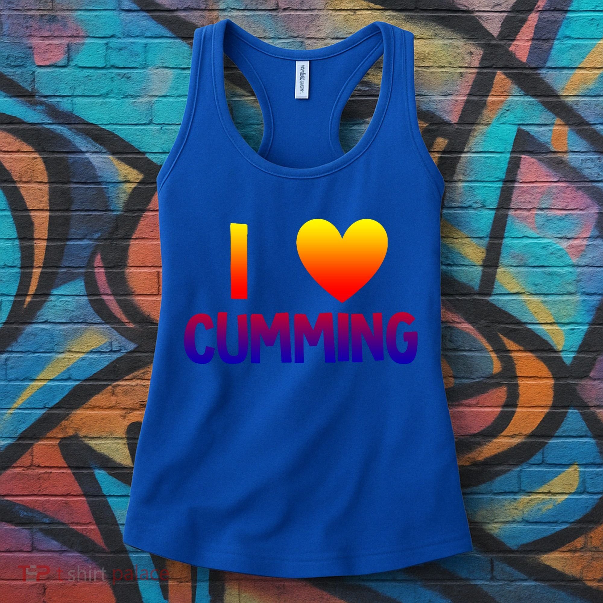 I Love Cumming Georgia Forsyth County Lover State Home Ga Gift Women's Tank Top