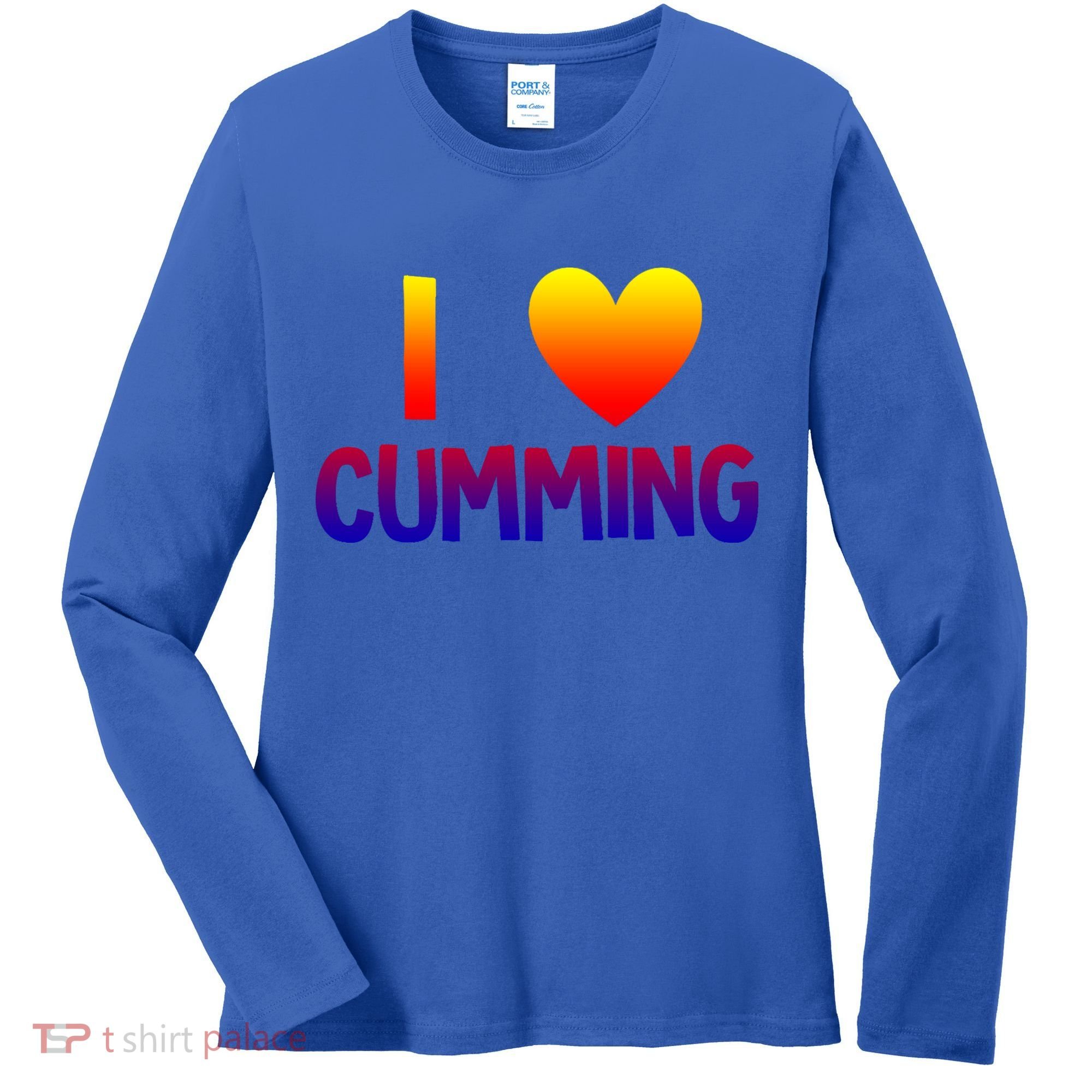 I Love Cumming Georgia Forsyth County Lover State Home Ga Gift Women's Long Sleeve Shirt