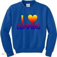 I Love Cumming Georgia Forsyth County Lover State Home Ga Gift Kids Sweatshirt thumb 0