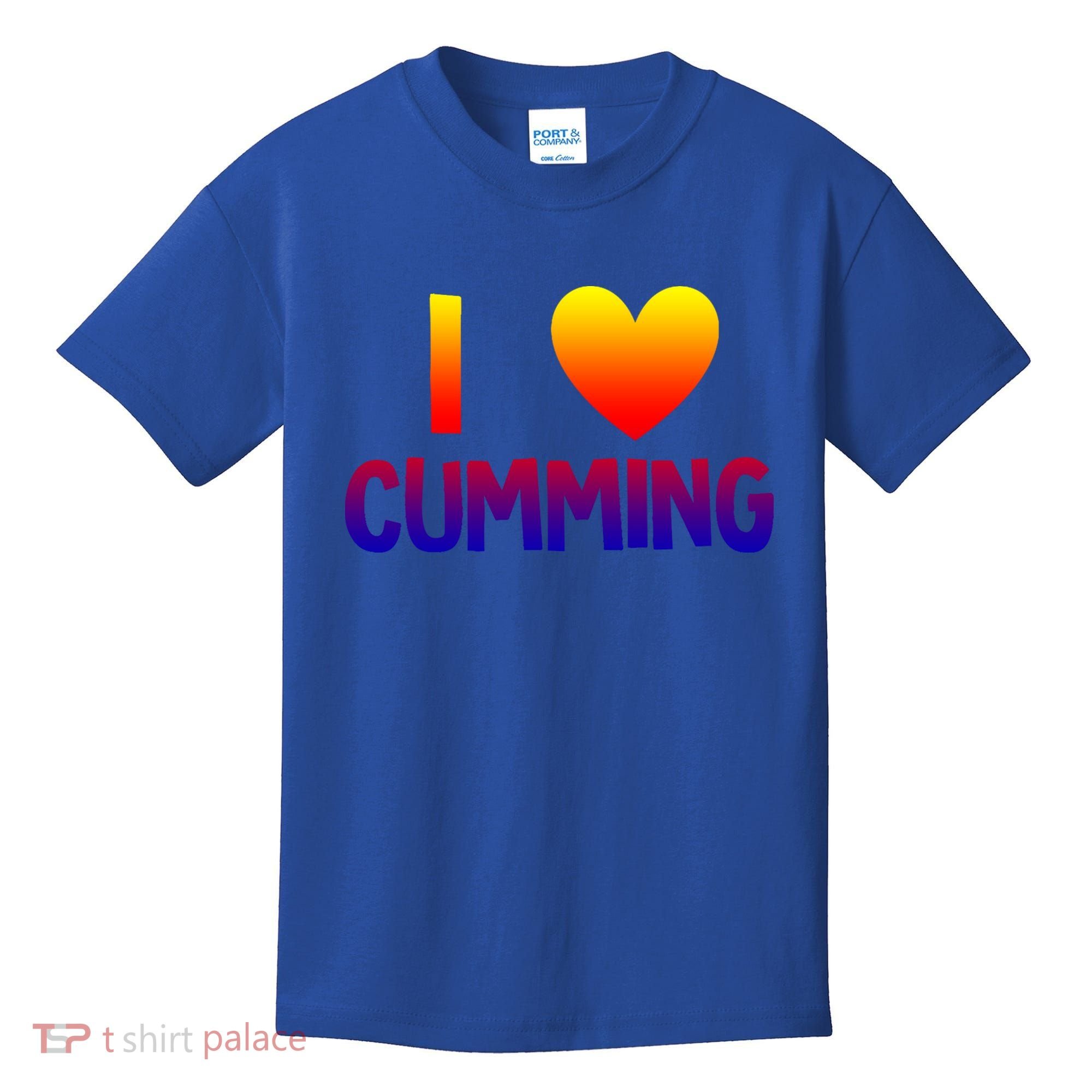 I Love Cumming Georgia Forsyth County Lover State Home Ga Gift Kids T-Shirt