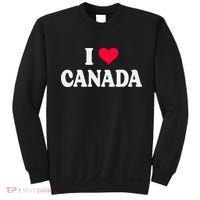 I Love Canada Day Heart Canadian Sweatshirt thumb 0