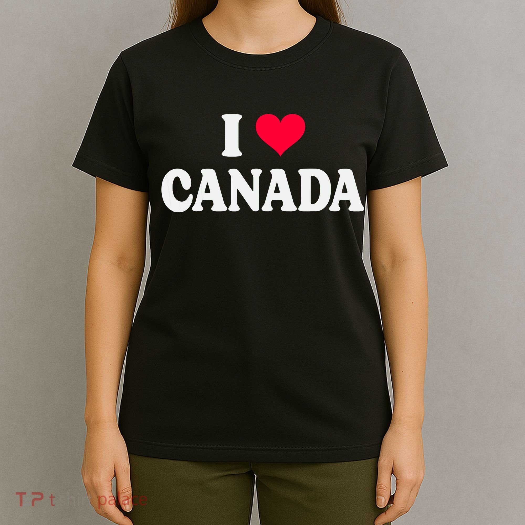 I Love Canada Day Heart Canadian T-Shirt