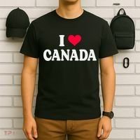 I Love Canada Day Heart Canadian T-Shirt thumb 6