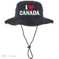 I Love Canada Day Heart Canadian Bucket Hat thumb 0