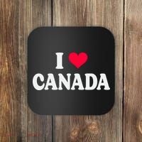 I Love Canada Day Heart Canadian Coaster thumb 0