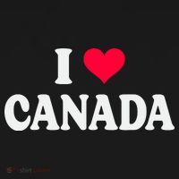 I Love Canada Day Heart Canadian Mousepad thumb 1
