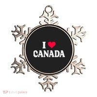 I Love Canada Day Heart Canadian Ornament thumb 0