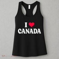 I Love Canada Day Heart Canadian Women's Tank Top thumb 3