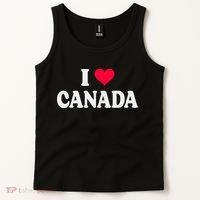I Love Canada Day Heart Canadian Tank Top thumb 2
