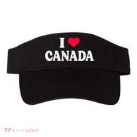 I Love Canada Day Heart Canadian Visor thumb 0