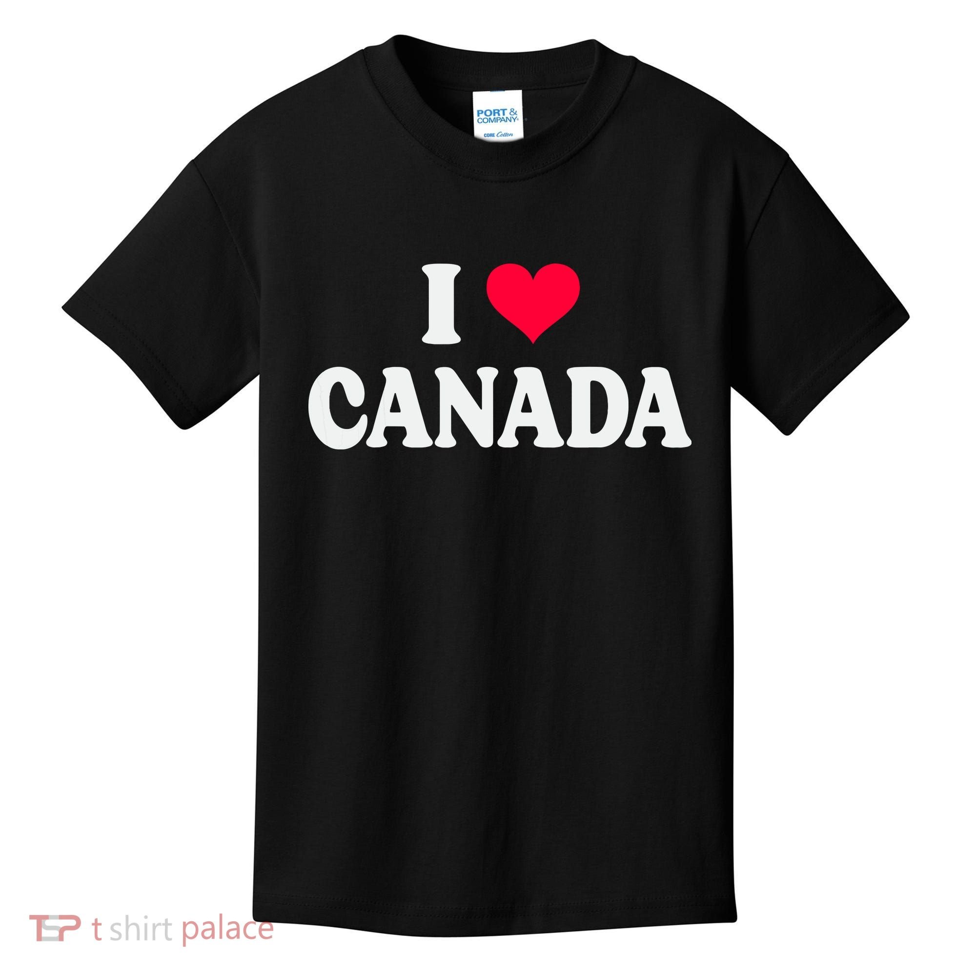 I Love Canada Day Heart Canadian Kids T-Shirt