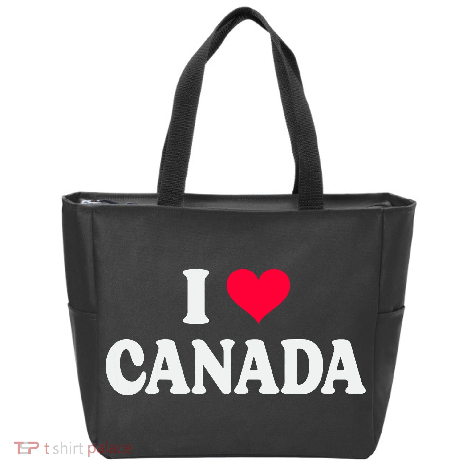 I Love Canada Day Heart Canadian Tote Bag