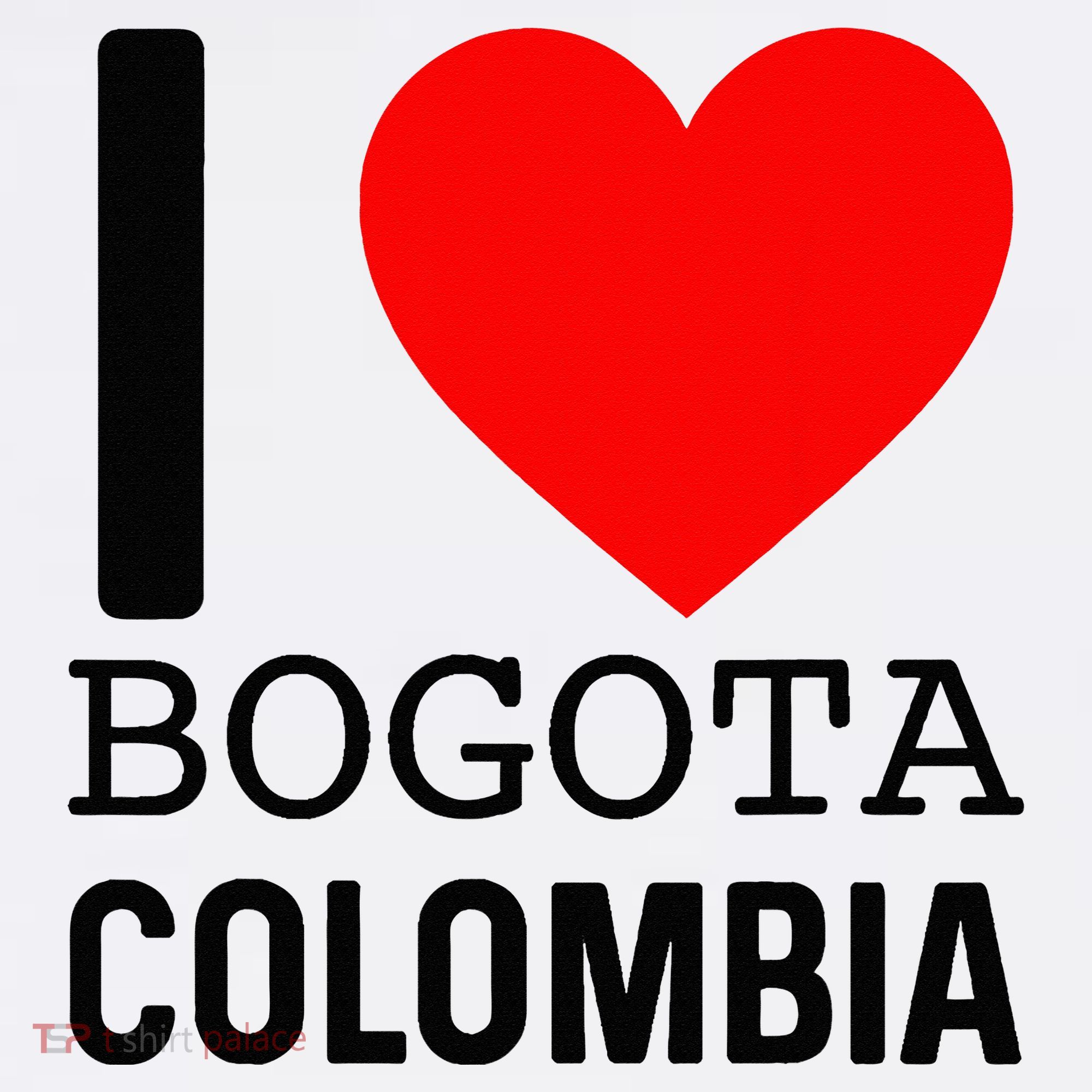 I Love Colombia Bogota Flag Map Colombian Souvenir Camiseta T-Shirt