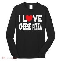 I Love Cheese Pizza Long Sleeve Shirt thumb 0