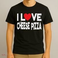 I Love Cheese Pizza T-Shirt thumb 3