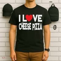 I Love Cheese Pizza T-Shirt thumb 6