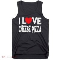 I Love Cheese Pizza Tank Top thumb 0