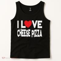 I Love Cheese Pizza Tank Top thumb 2