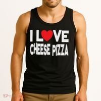 I Love Cheese Pizza Tank Top thumb 3
