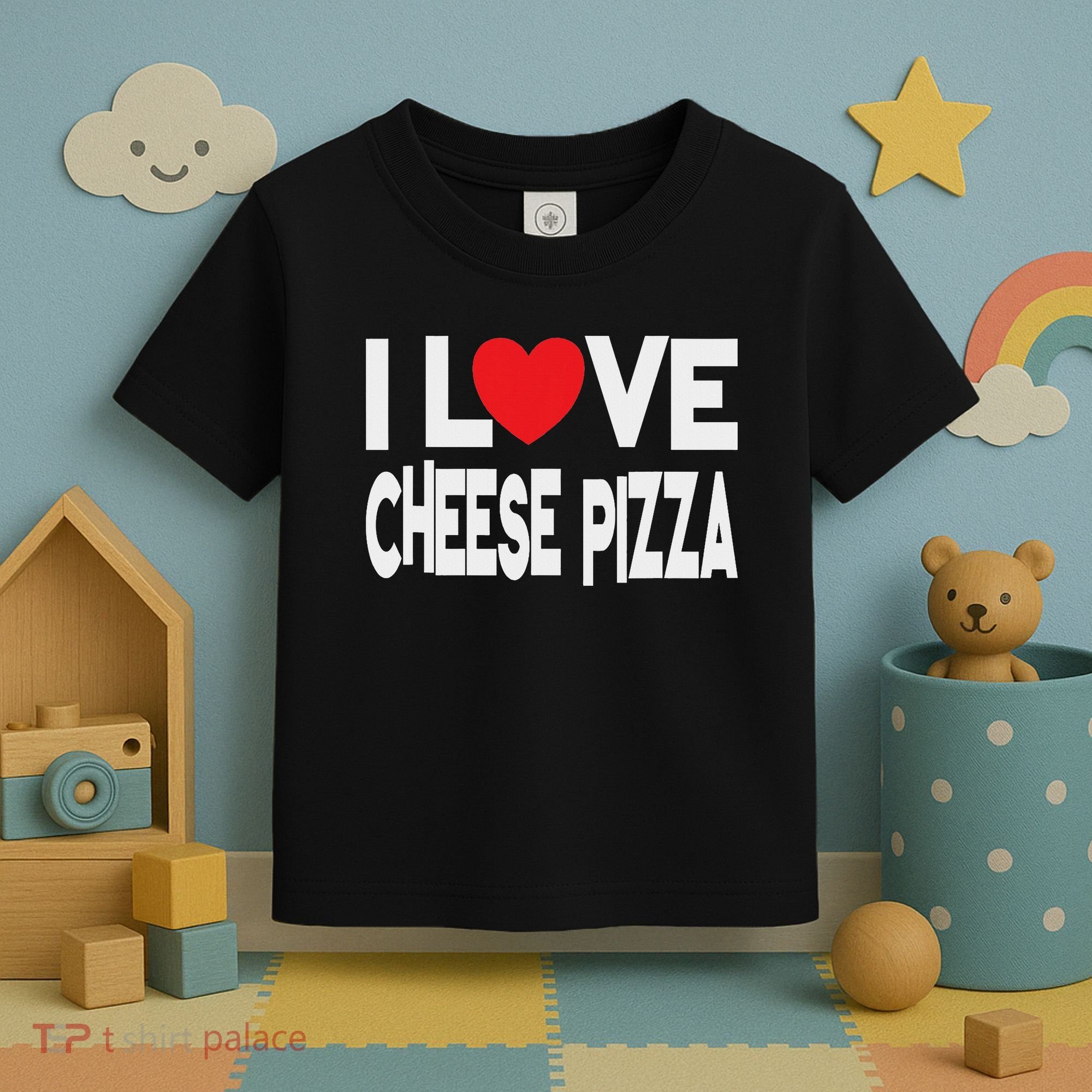 I Love Cheese Pizza Toddler T-Shirt