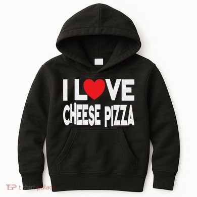 I Love Cheese Pizza Kids Hoodie