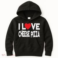 I Love Cheese Pizza Kids Hoodie thumb 0