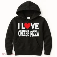 I Love Cheese Pizza Kids Hoodie thumb 0