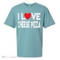 I Love Cheese Pizza Sueded Cloud Jersey T-Shirt thumb 0