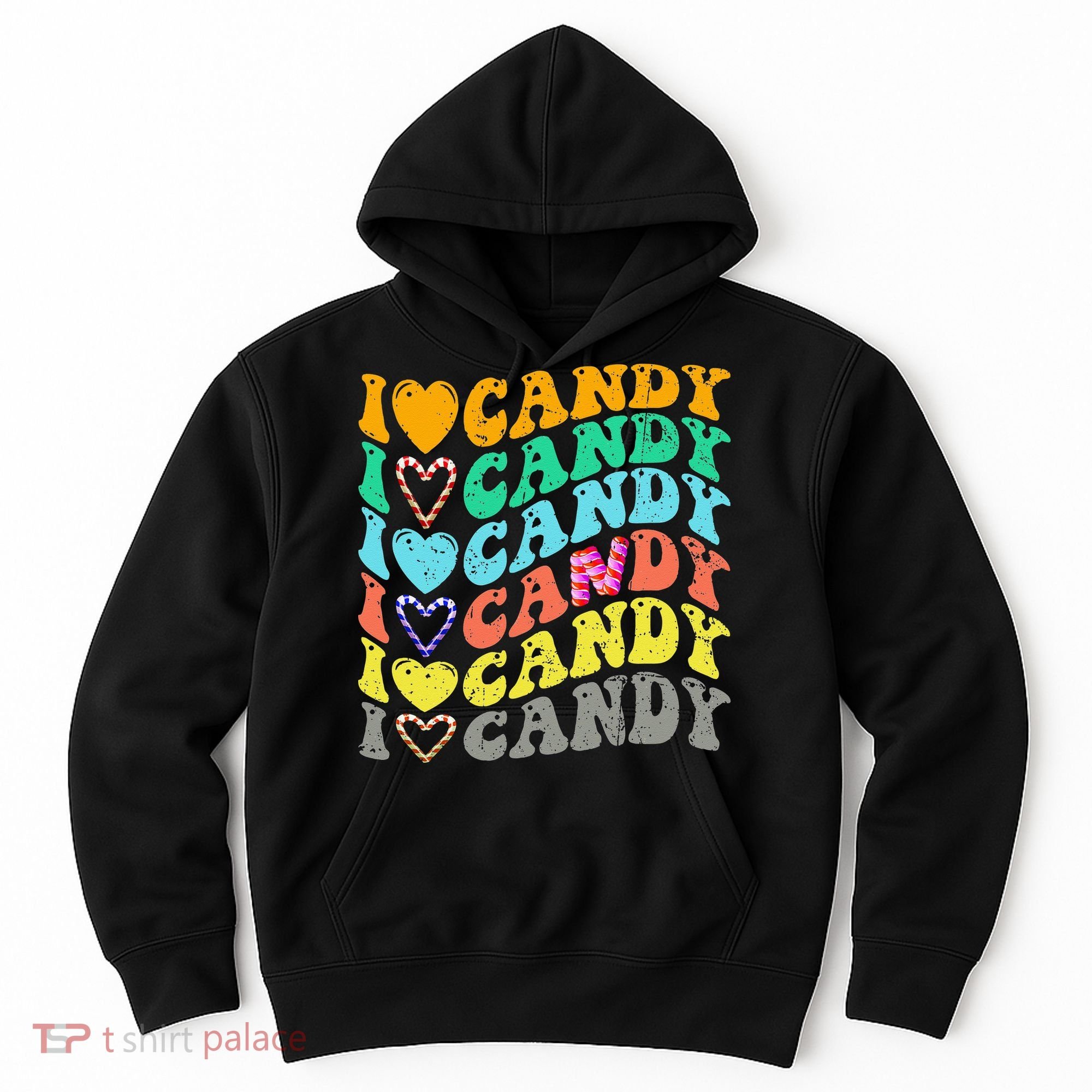 I love Candy Halloween Party Cute Trick or Treat Candyland Hoodie