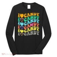 I love Candy Halloween Party Cute Trick or Treat Candyland Long Sleeve Shirt thumb 0