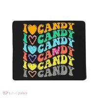 I love Candy Halloween Party Cute Trick or Treat Candyland Mousepad thumb 0