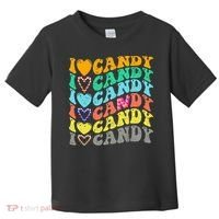 I love Candy Halloween Party Cute Trick or Treat Candyland Toddler T-Shirt thumb 0