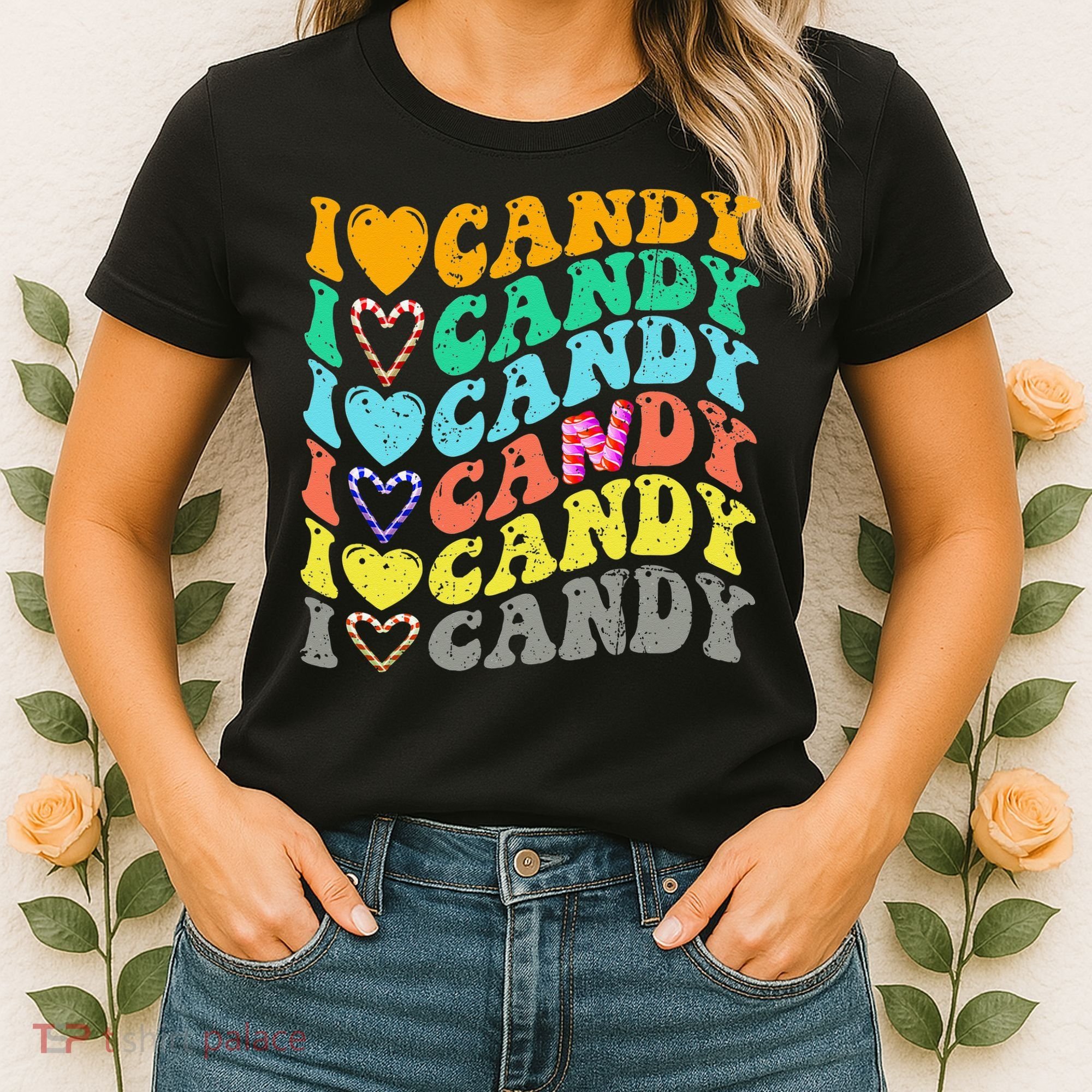 I love Candy Halloween Party Cute Trick or Treat Candyland Women's T-Shirt