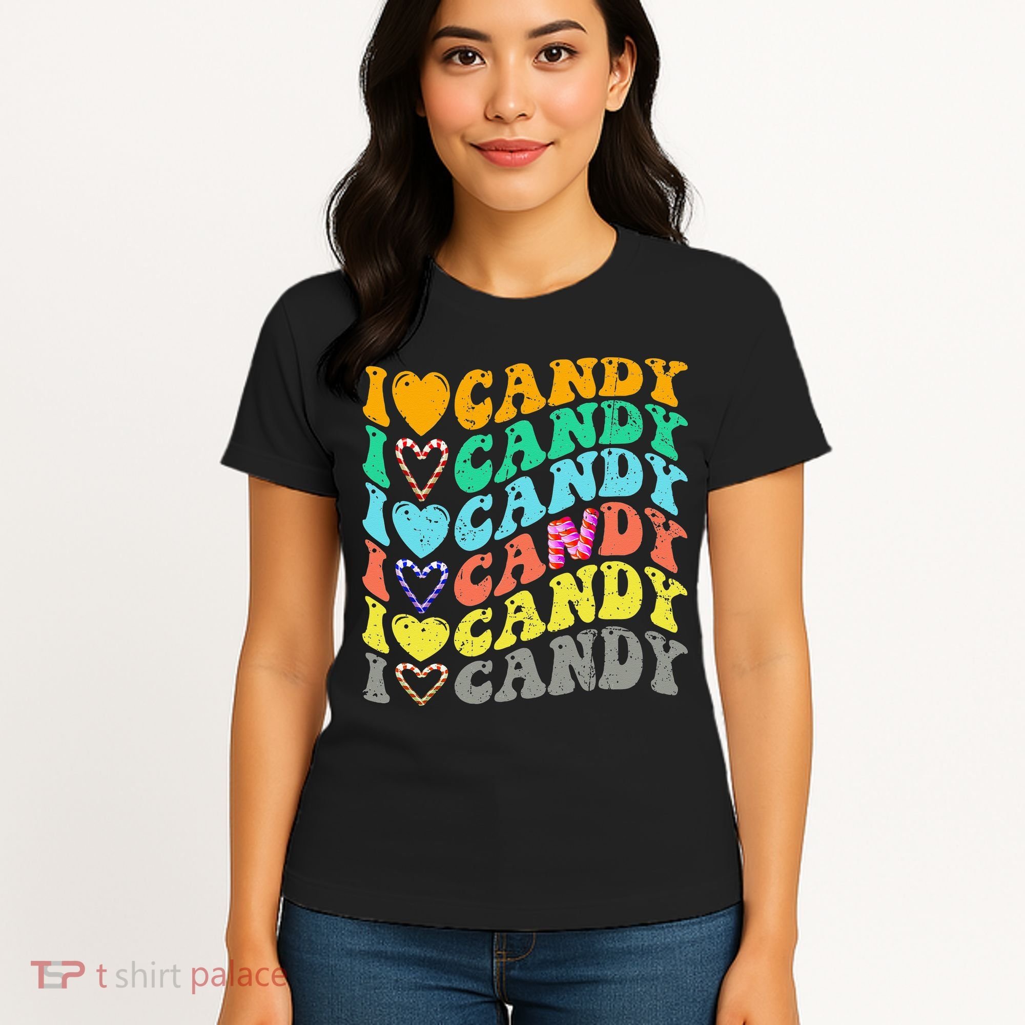 I love Candy Halloween Party Cute Trick or Treat Candyland Women's T-Shirt