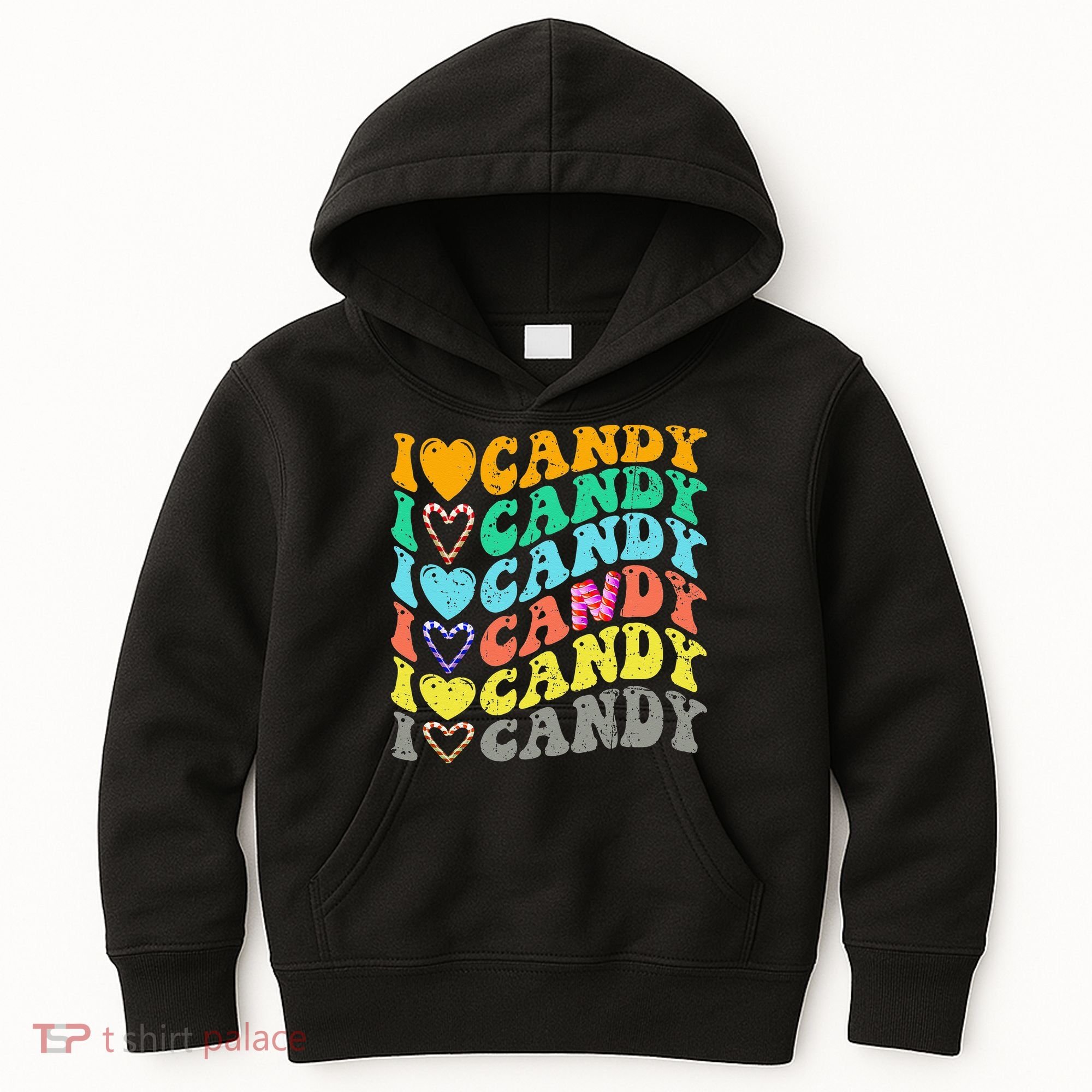 I love Candy Halloween Party Cute Trick or Treat Candyland Kids Hoodie