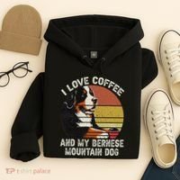 I Love Coffee And My Bernese Dog Berner Mountain Hoodie thumb 4
