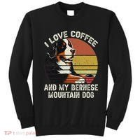 I Love Coffee And My Bernese Dog Berner Mountain Sweatshirt thumb 0