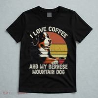 I Love Coffee And My Bernese Dog Berner Mountain T-Shirt thumb 5